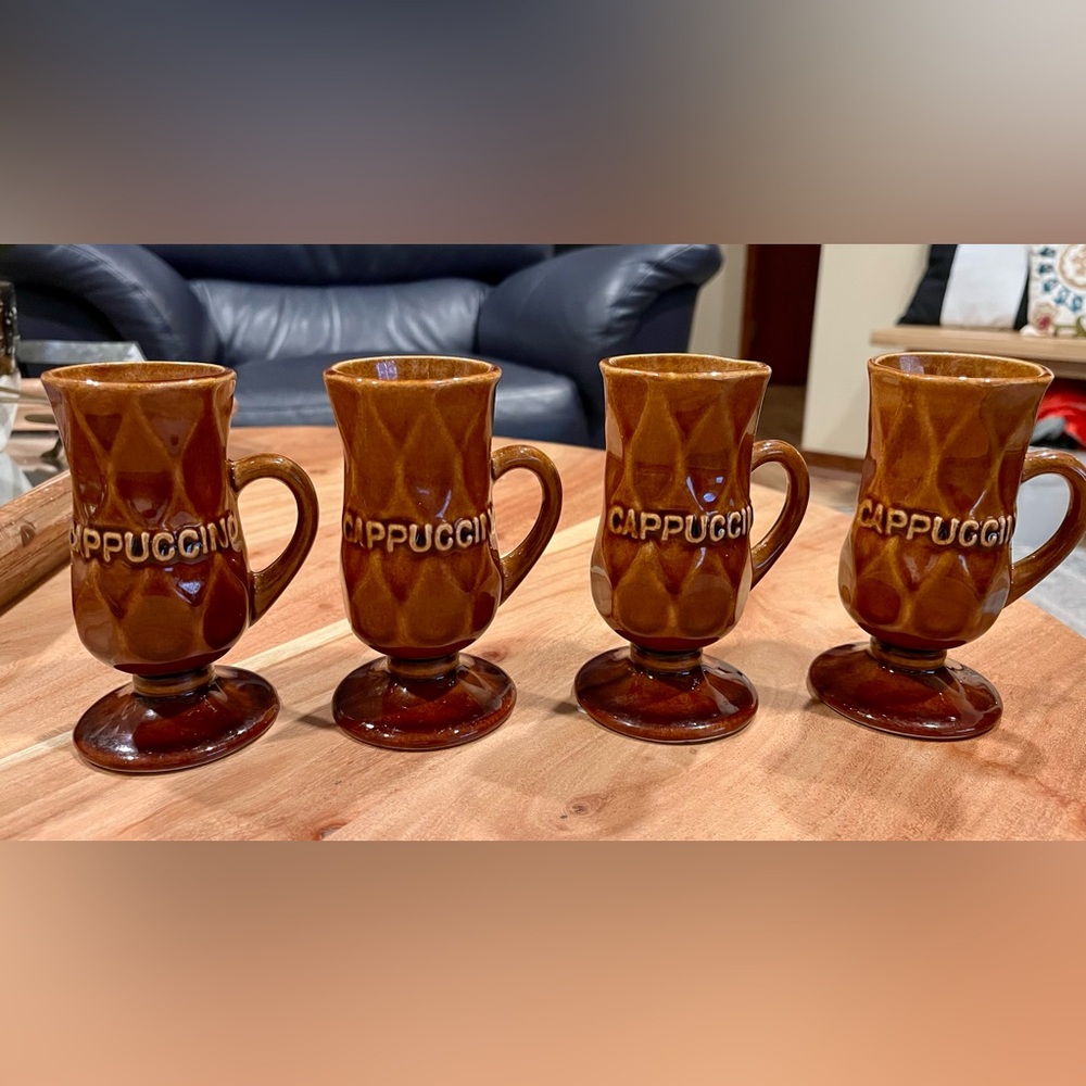 Vintage MCM Cappuccino Mugs Set